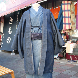 Let's walk around the city with denim kimono | tamakiya-gofuku